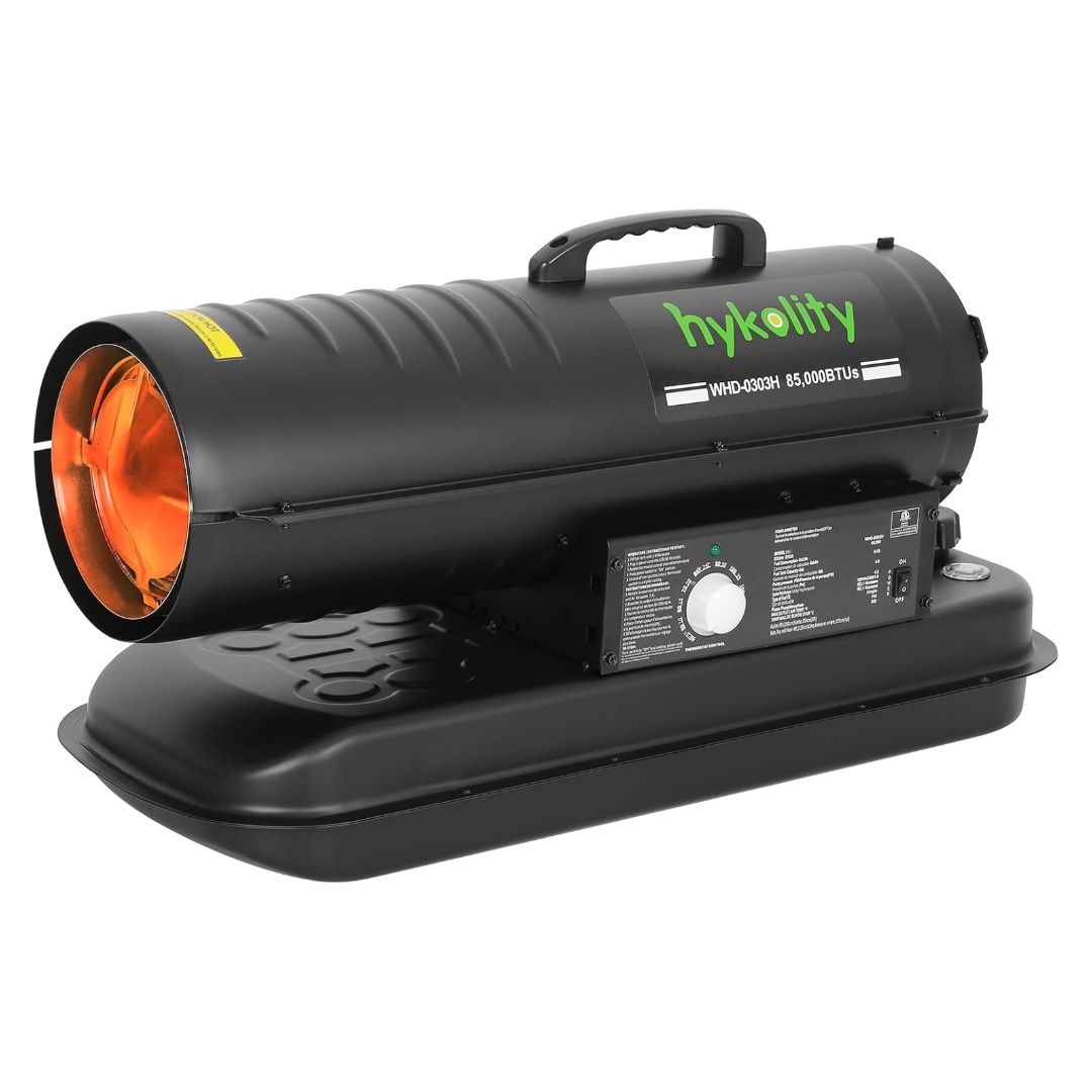 Hykolity 85000 BTU Forced Air Kerosene Heater, Portable Torpedo Space Heater for 2200 sq.ft
