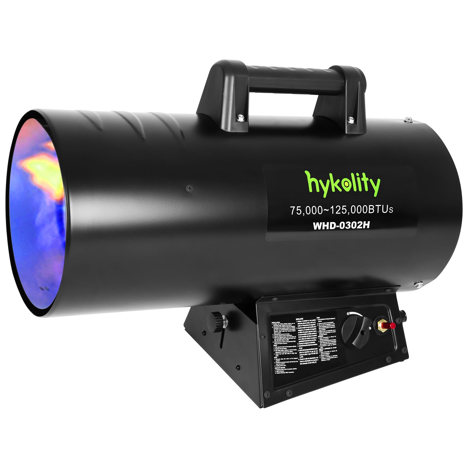 Hykolity 125000 BTU Forced Air Propane Heater, Adjustable Portable Liquid, CSA Listed