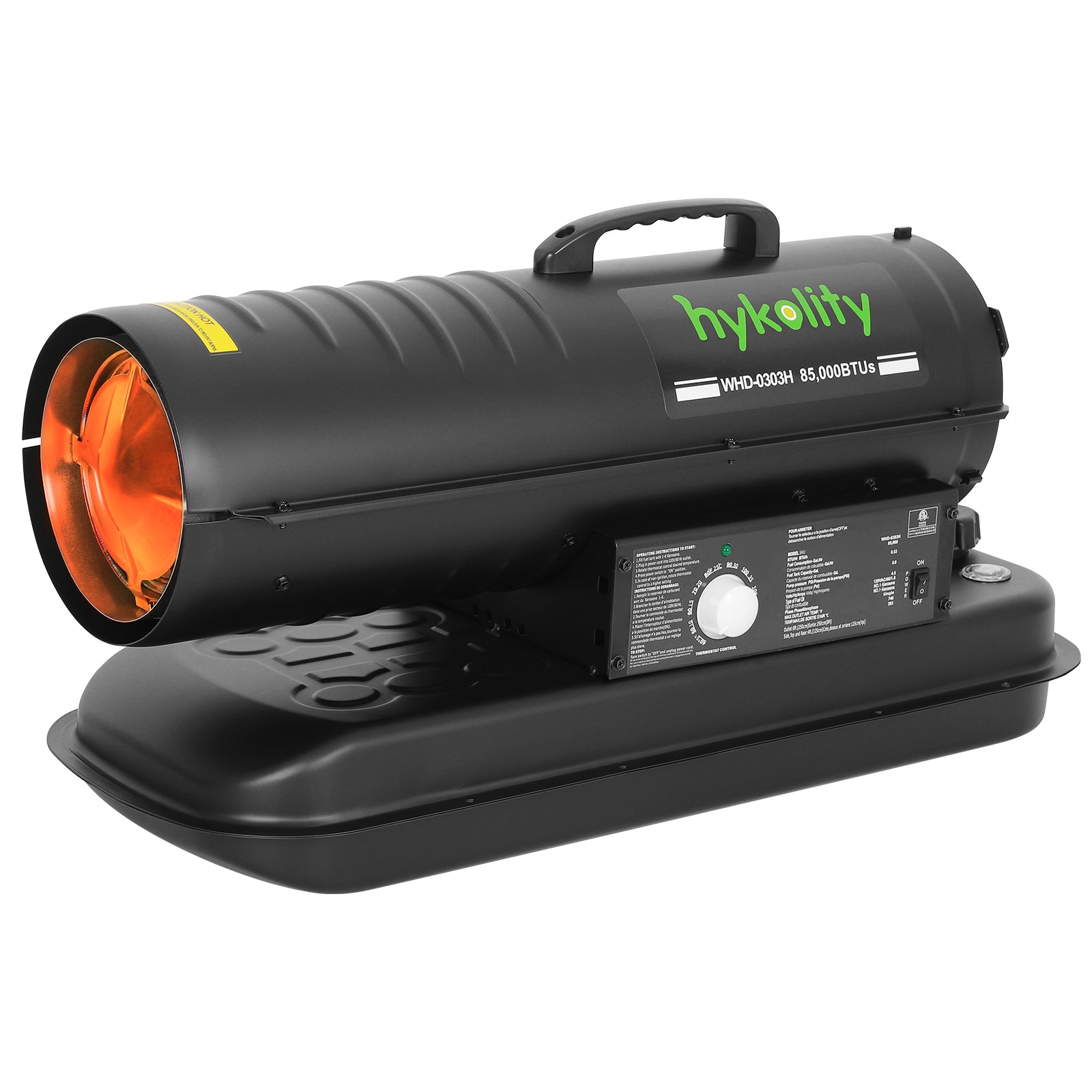 Hykolity 215000 BTU Forced Air Kerosene Heater, Portable Heater for 2200 sq.ft