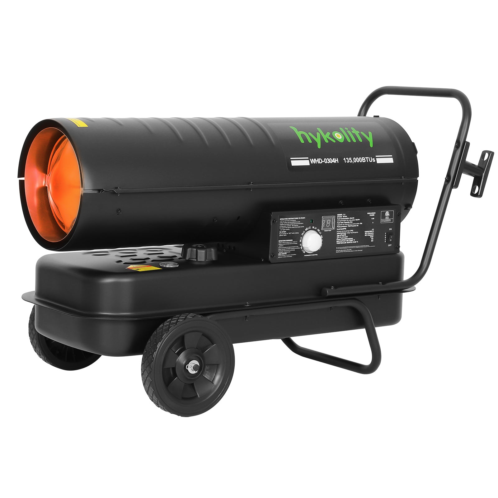 Hykolity 215000 BTU Forced Air Kerosene Heater, Portable Heater for 2200 sq.ft