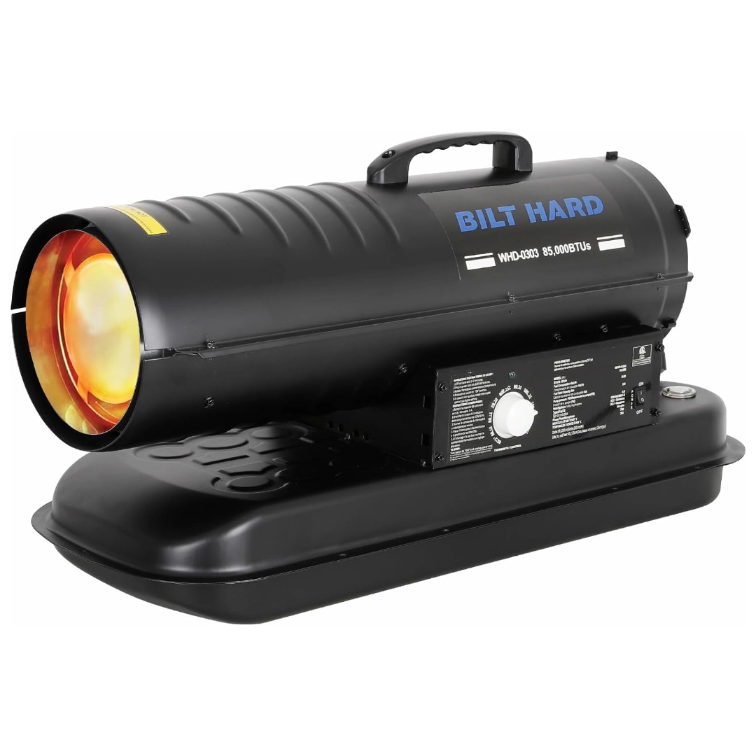 Hykolity 85000 BTU Forced Air Kerosene Heater, Portable Torpedo Space Heater for 2200 sq.ft