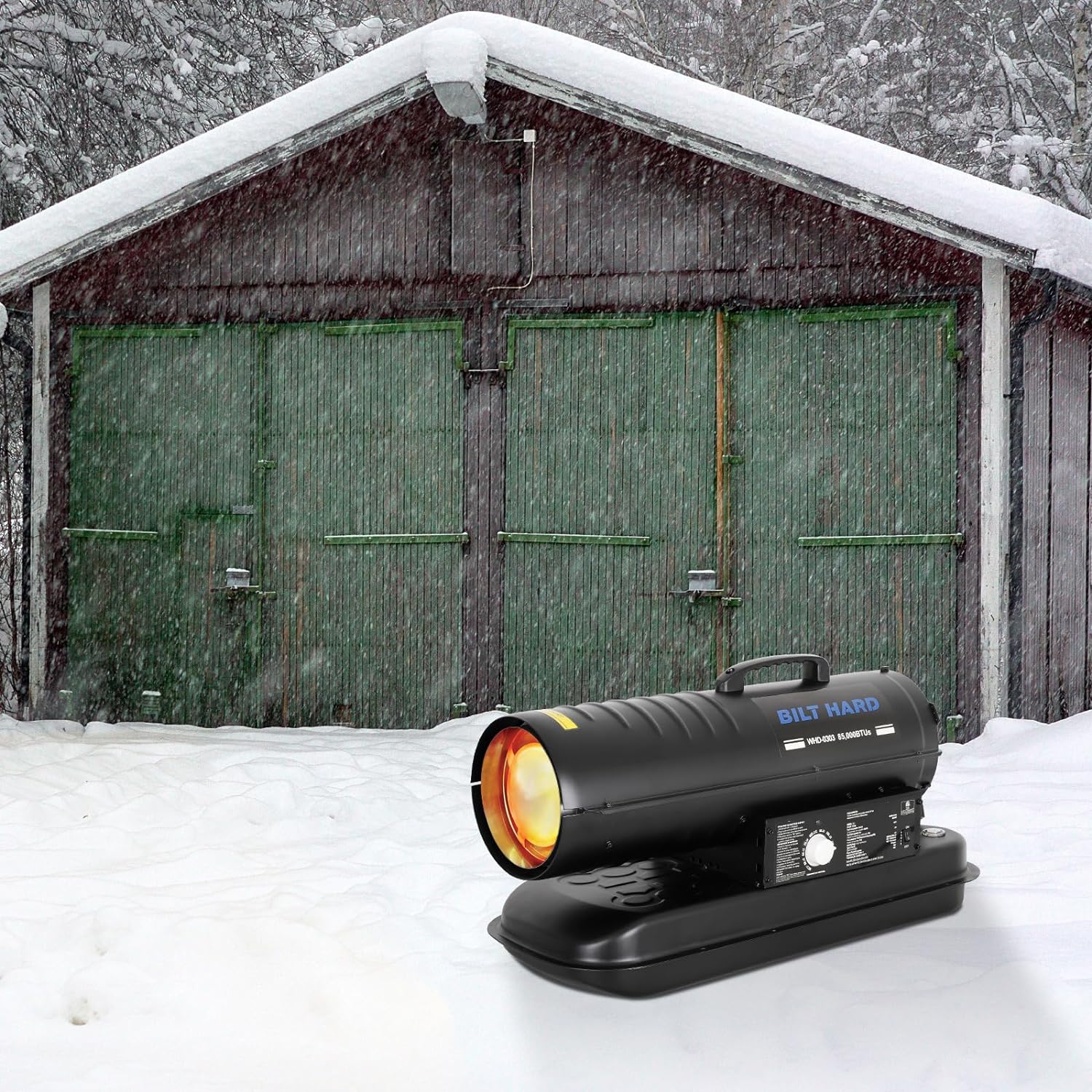 Hykolity 85000 BTU Forced Air Kerosene Heater, Portable Torpedo Space Heater for 2200 sq.ft