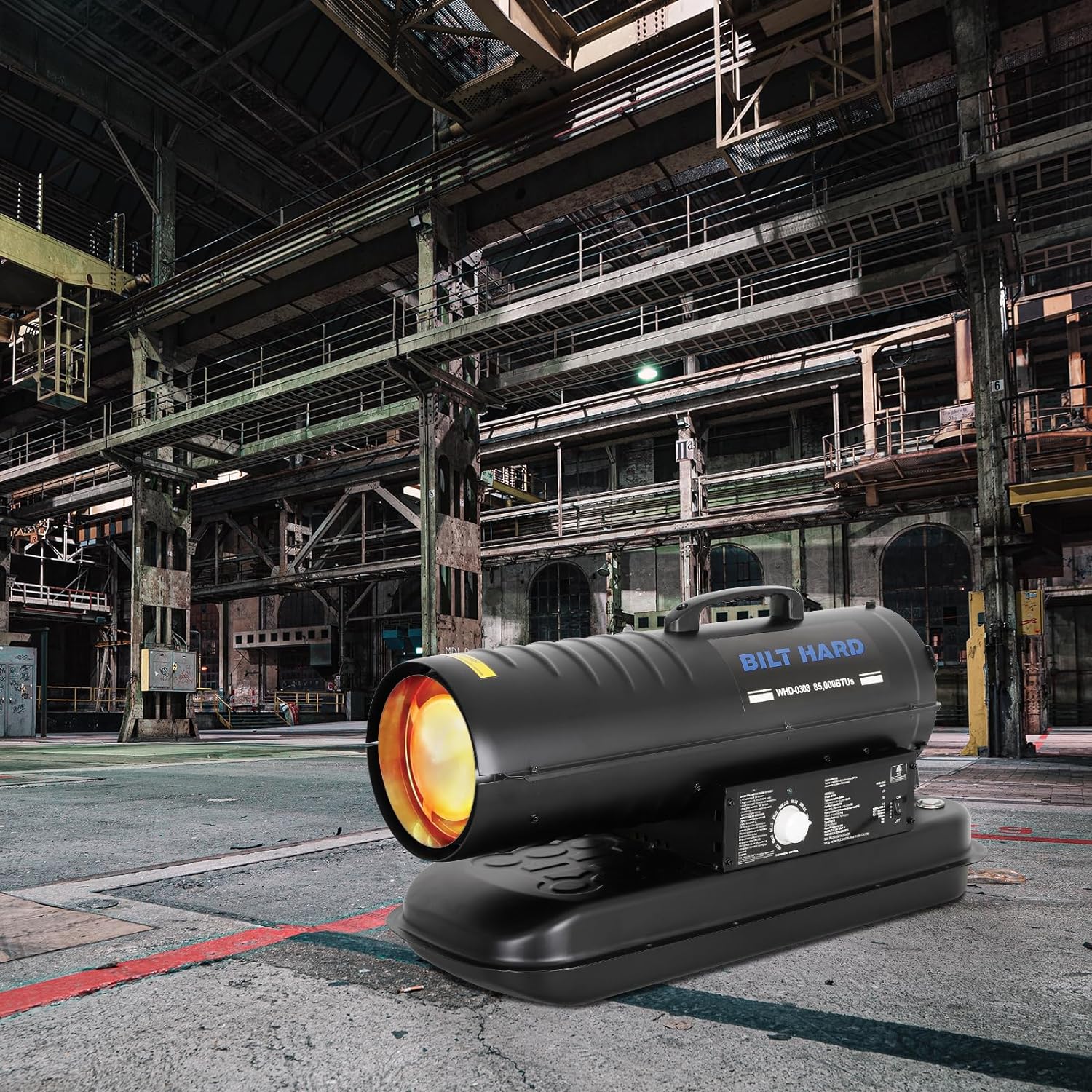 Hykolity 85000 BTU Forced Air Kerosene Heater, Portable Torpedo Space Heater for 2200 sq.ft